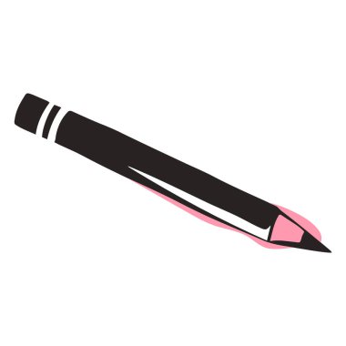 kalem simgesi. Düz dizayn. vektör illüstrasyonu.