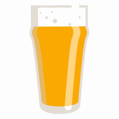 bira cam ikonu, vektör illüstrasyonu