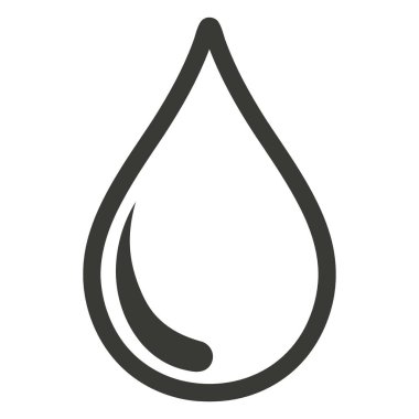 Su damlası ikonu. Ağ için indirme vektör sembolünün özet çizimi