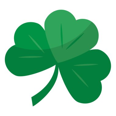 Yonca yaprağı ikonu. düz tasarım biçimi.