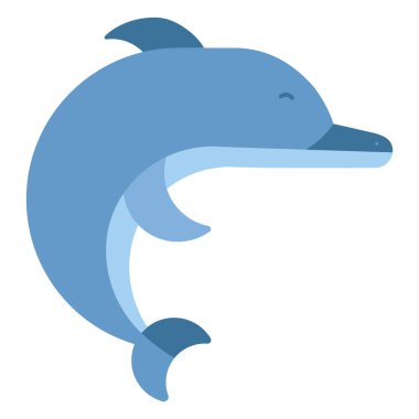 Mavi balina, illüstrasyon, vektör, beyaz sırtında