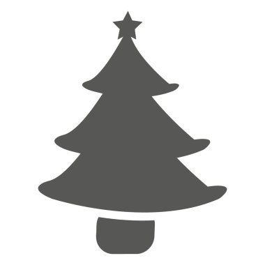 Noel ağacı ikonu. vektör illüstrasyonu