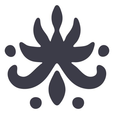 Kar tanesi düz vektör simgesi