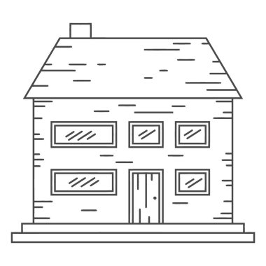 İzole edilmiş ev ve apartman tabelası. Web için ev ve ev stoku sembolü koleksiyonu.