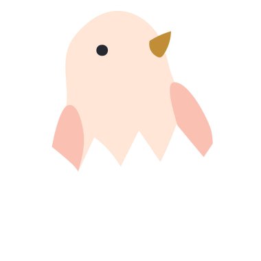 Kuş çizgi film ikonu. vektör illüstrasyonu