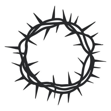 Çapraz diken. vektör illüstrasyonu.