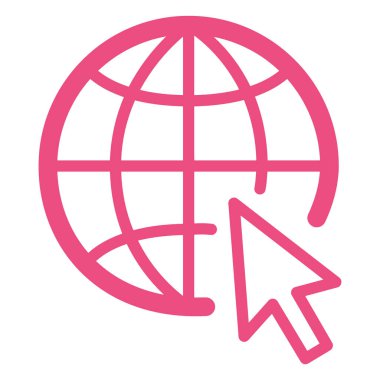 Küresel simge vektör illüstrasyonu