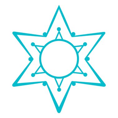 yıldız simgesi soyut bir grupta izole edildi