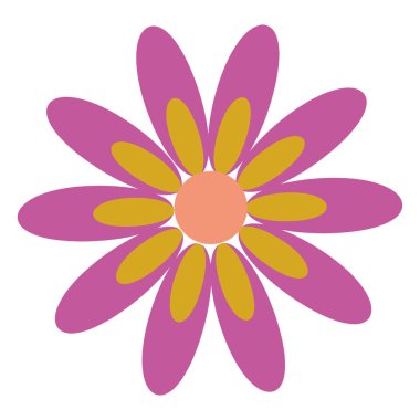 çiçek simgesi vektör illüstrasyonu