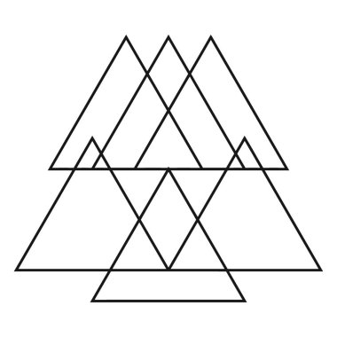 üçgen piramit simgesi, özet biçimi