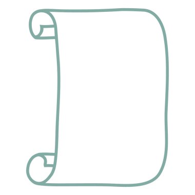 Kağıt şeklinde bir harf.