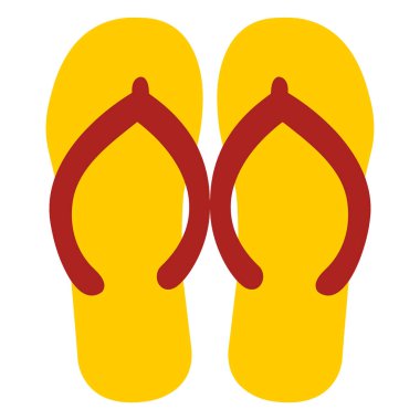 flip flops vektör simgesi