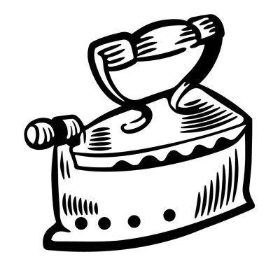 Elektrik demiri çizgi filminin vektör illüstrasyonu