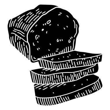 Çikolata rulosu, illüstrasyon, beyaz arkaplanda vektör.