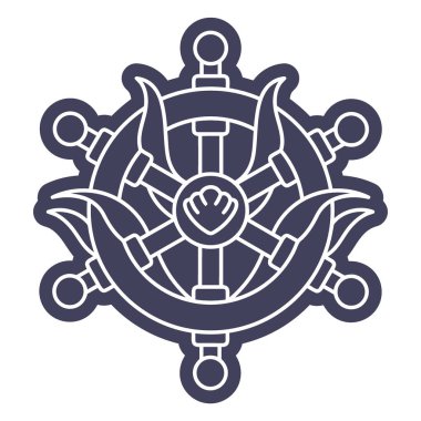 Güzel bir dövme sembolünün vektör tasarımı