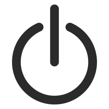 güç vektörü ince çizgi simgesi