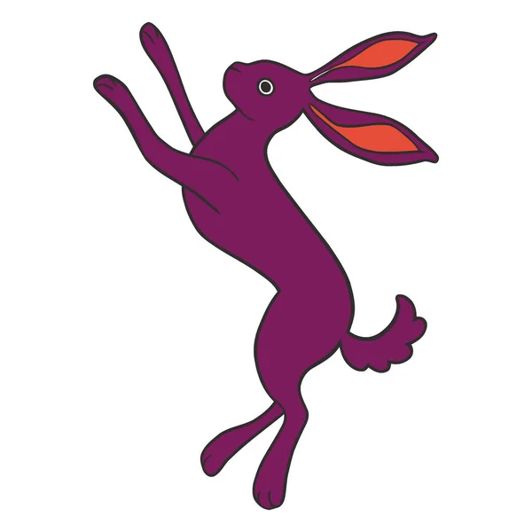 Sevimli tavşan hayvan çizgi filmi