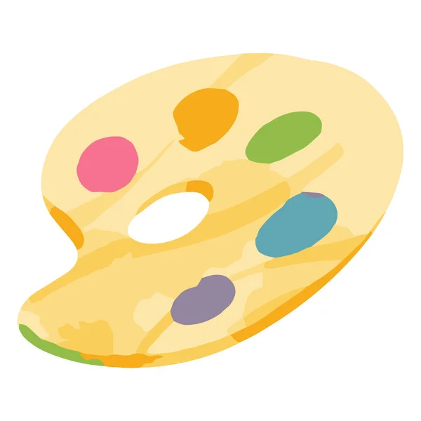 Renkli boyalı palet