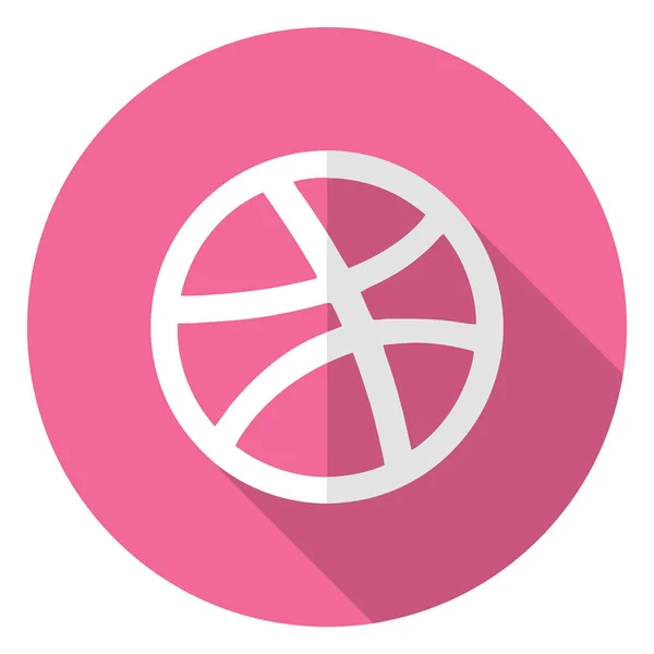 Basketbol topu ikonu vektör illüstrasyonu