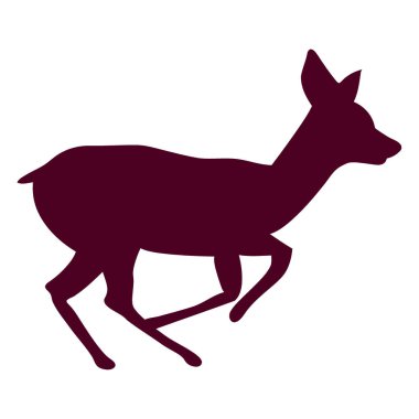 geyik simgesi vektör illüstrasyonu