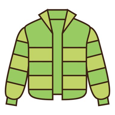 ceket vektörü düz renk simgesi