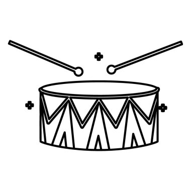 izole simge vektör çizim tasarım davul