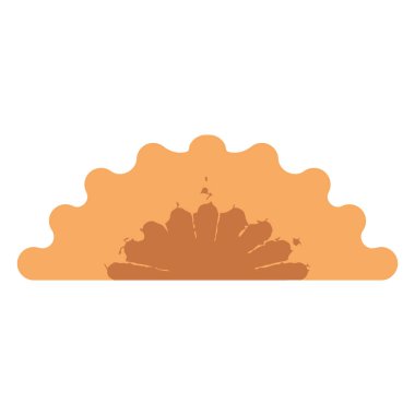 Sonbahar yaprakları şükran günü ikon vektörü izole