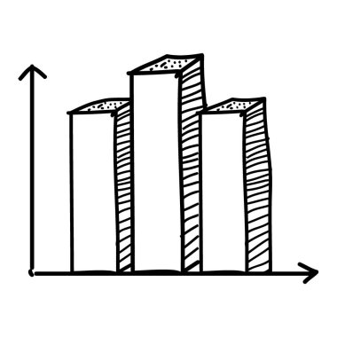 ticari büyüme grafiği izole edilmiş simge