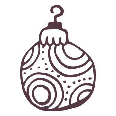 Noel tabelası ikonu, noel konsepti, beyaz arka planda noel topu, noel topu ve beyaz arka planda yeni yıl tabelası.