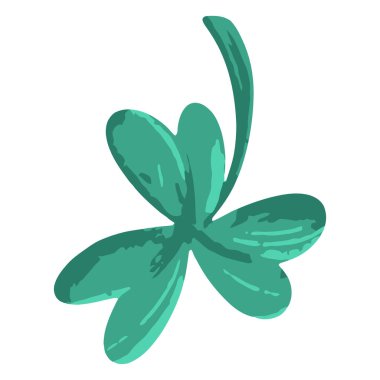 izole yonca yaprağı simgesi