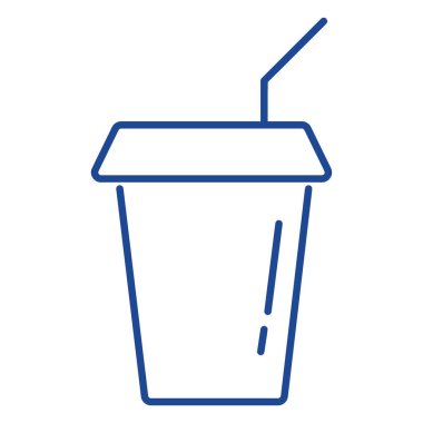 İçkili bir fincanın vektör çizimi