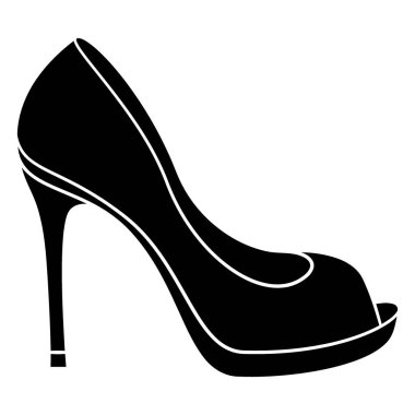 Kadın ayakkabısı, vektör, illüstrasyon