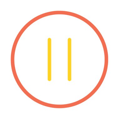 Soyut olarak izole edilmiş simgeyi duraklat