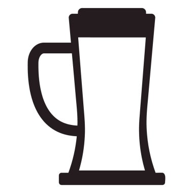 kupa bira ikonu, basit stil