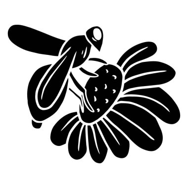 çiçek simgesi vektör illüstrasyonu