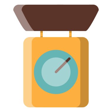 kahve makinesi düz vektör çizimi