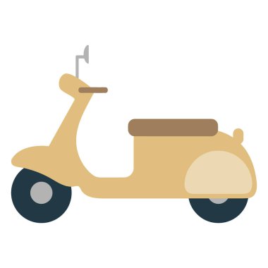 Motosiklet simge vektör çizim