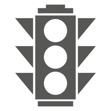Trafik ışığı izole simge tasarımı, vektör illüstrasyon grafiği