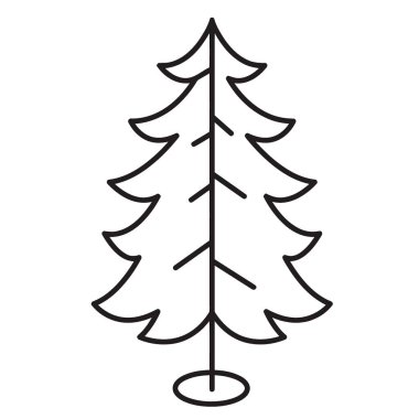 çam ağacı vektör simgesi tasarımı