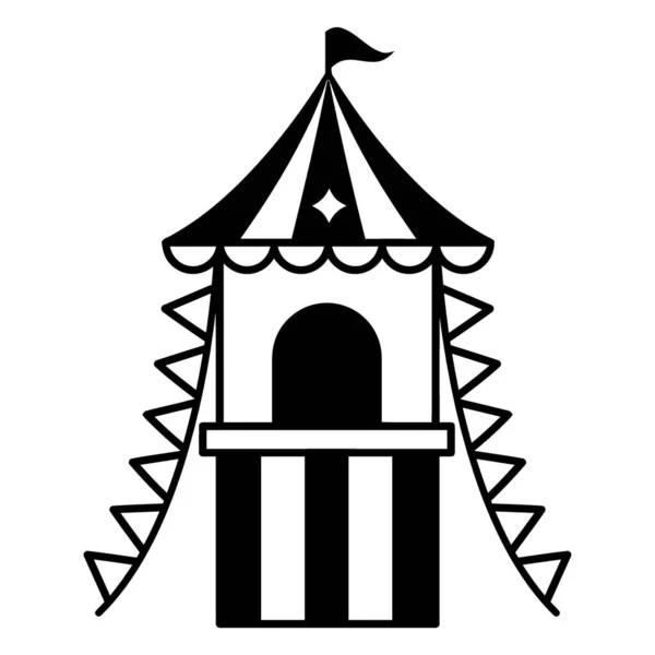 Sirk çadırı simgesi, anahat stili