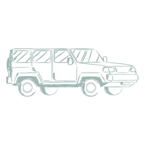 Arabanın vektör çizimi