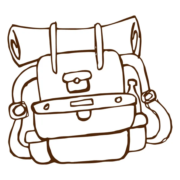 Seyahat çantası vektör illüstrasyon grafik tasarımı içeren sırt çantası