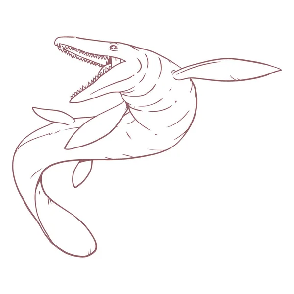 Deniz yunusunun vektör çizimi