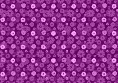 Mor çiçeklerin kusursuz deseni arkaplan resimleme duvar kağıdı tasarımı