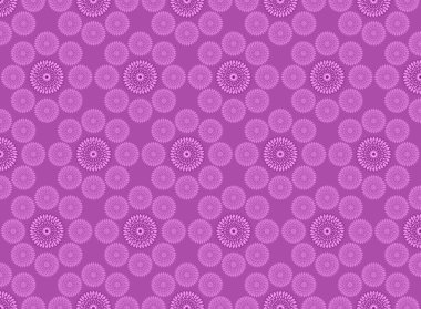 Çemberlerle kusursuz mor desen çiçek arkaplan duvar kağıdı tasarımı oluşturur