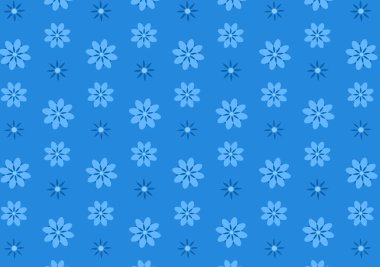 mavi dikişsiz çiçek desenli arka plan duvar kağıdı tasarımı