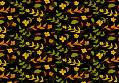 Tekstil ve duvar kâğıdının dikişsiz desenleri basılabilir dijital çiçek resimlerini içeriyor..