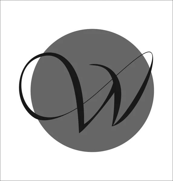 logo w, kaligrafi işareti