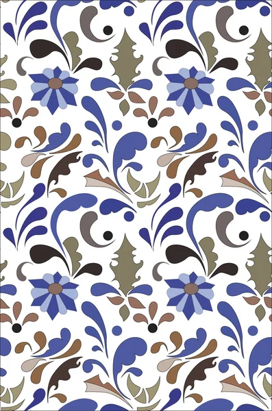 Vintage çiçek seamless modeli. vektör. çiçek ile sorunsuz bir doku. sonsuz çiçek desenli.