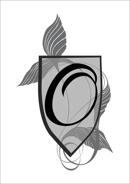 O harfi ile zarif monogram tasarım şablonu.